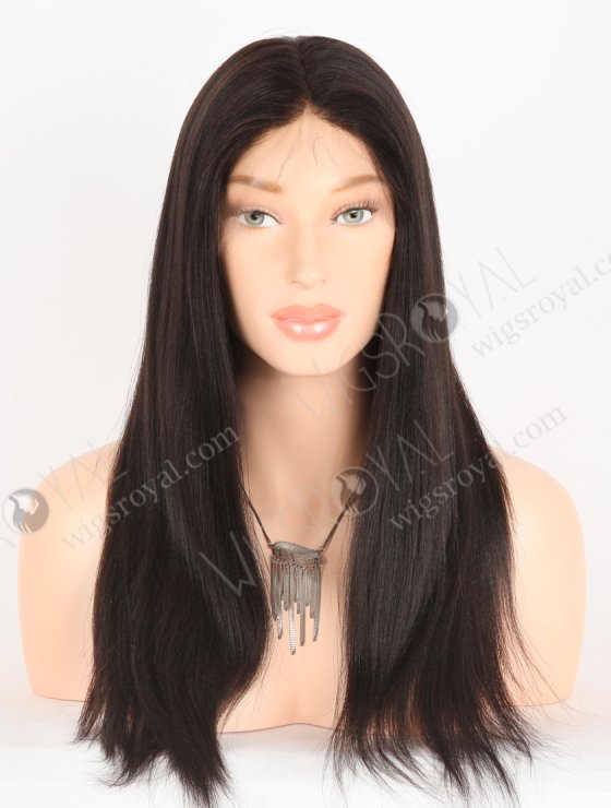 In Stock Indian Remy Hair 18" Yaki 1b# Color Full Lace Wig FLW-01403