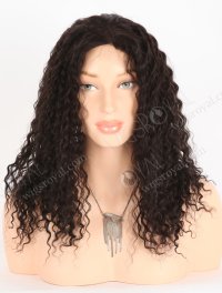 In Stock Indian Remy Hair 18"Kinky Curl 1b# Color Full Lace Wig FLW-01900