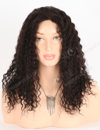In Stock Indian Remy Hair 18"Kinky Curl 1b# Color Full Lace Wig FLW-01900
