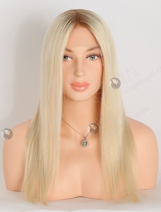 In Stock European Virgin Hair 16" Straight T8a/60# Color Lace Front Silk Top Glueless Wig GLL-08081