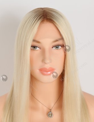 In Stock European Virgin Hair 16" Straight T8a/60# Color Lace Front Silk Top Glueless Wig GLL-08081