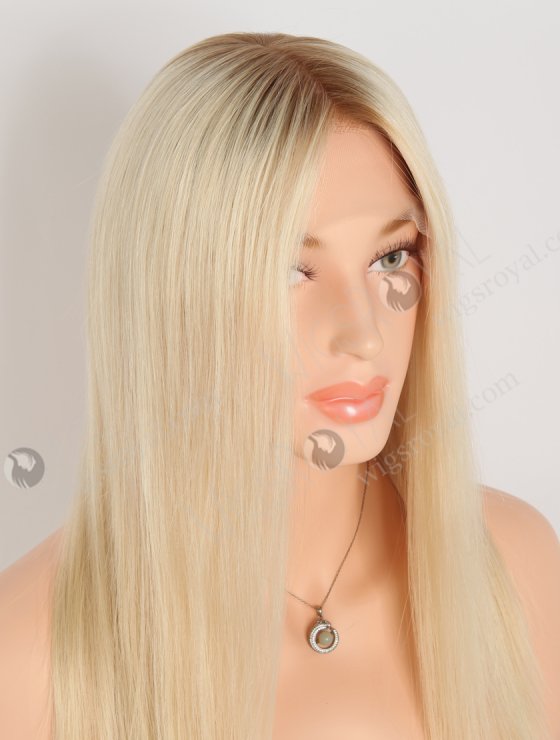 In Stock European Virgin Hair 16" Straight T8a/60# Color Lace Front Silk Top Glueless Wig GLL-08081-28019