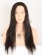 In Stock European Virgin Hair 18" Straight Natural Black Color Lace Front Silk Top Glueless Wig GLL-08073