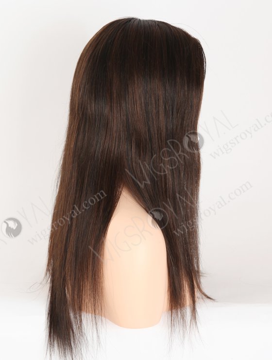 In Stock European Virgin Hair 16" Straight T1/3# With 1# Highlights Color Lace Front Silk Top Glueless Wig GLL-08079-28006