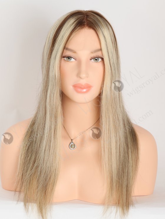 Perfect Champagne Blonde Glueless Wig With Brown Highlights GLL-08077-27987