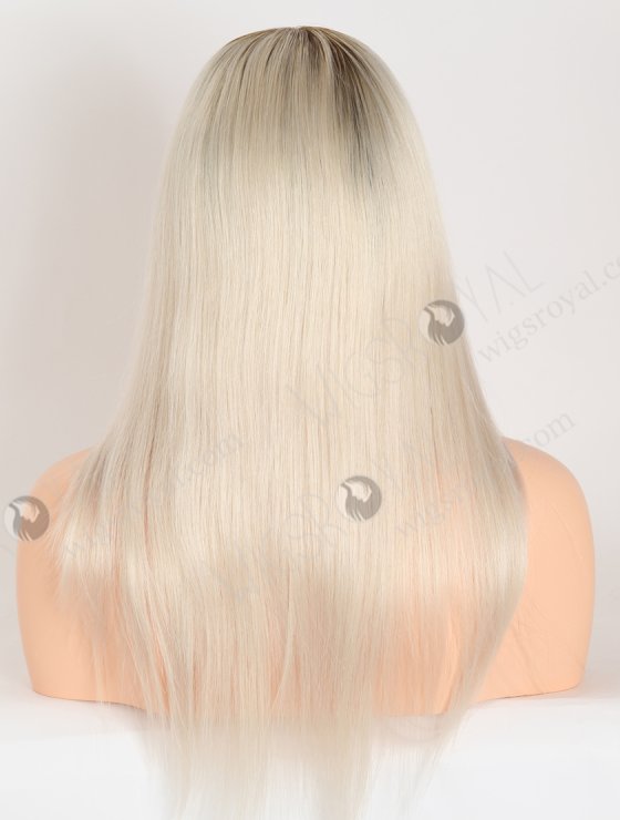 In Stock European Virgin Hair 16" Straight T9/White Color Lace Front Silk Top Glueless Wig GLL-08076-27981