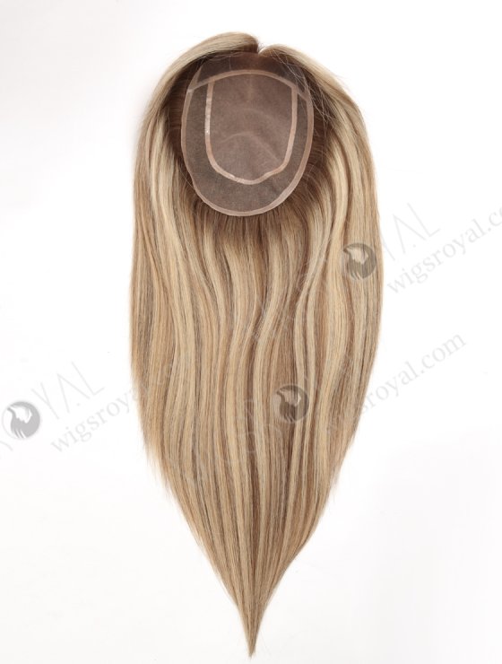 European Virgin Human Hair Pieces Silk Base Lace Topper for White Women WR-TC-101-28178