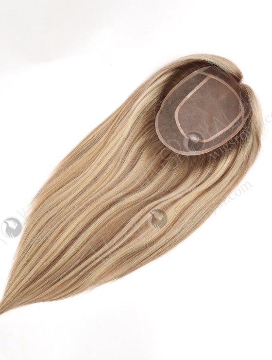 European Virgin Human Hair Pieces Silk Base Lace Topper for White Women WR-TC-101-28179