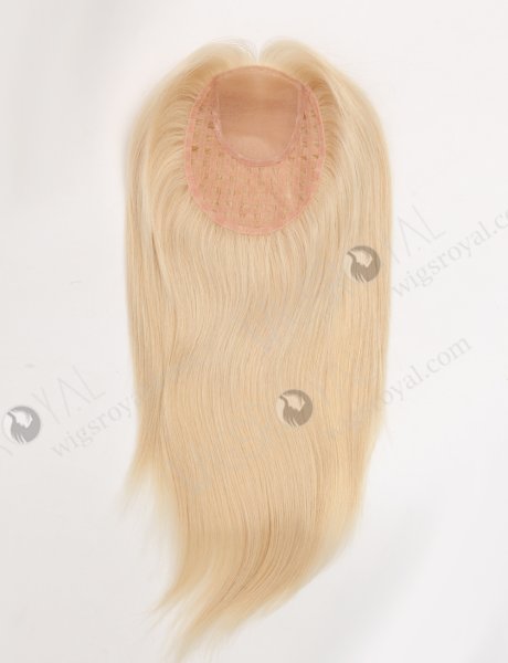 Factory Wholesale Human Hair Pieces Silk Base Full Fishnet Toppers For Women WR-TC-099