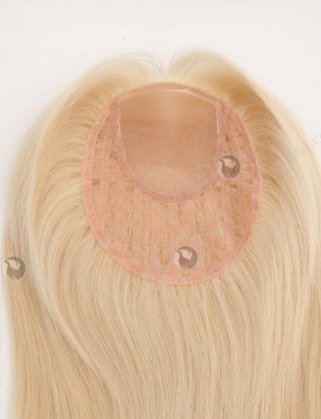 Factory Wholesale Human Hair Pieces Silk Base Full Fishnet Toppers For Women WR-TC-099