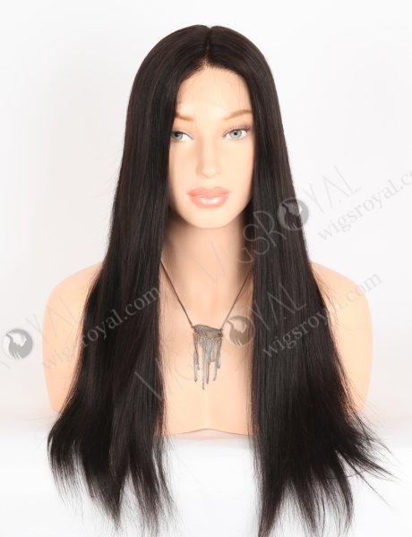 Natural Looking Tiny Knots Transparent HD Lace Front Wigs | High Quality Human Hair 20 Inch Long Black Wig RLF-08052