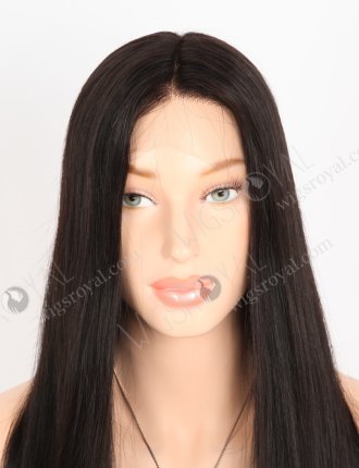 Natural Looking Tiny Knots Transparent HD Lace Front Wigs | High Quality Human Hair 20 Inch Long Black Wig RLF-08052