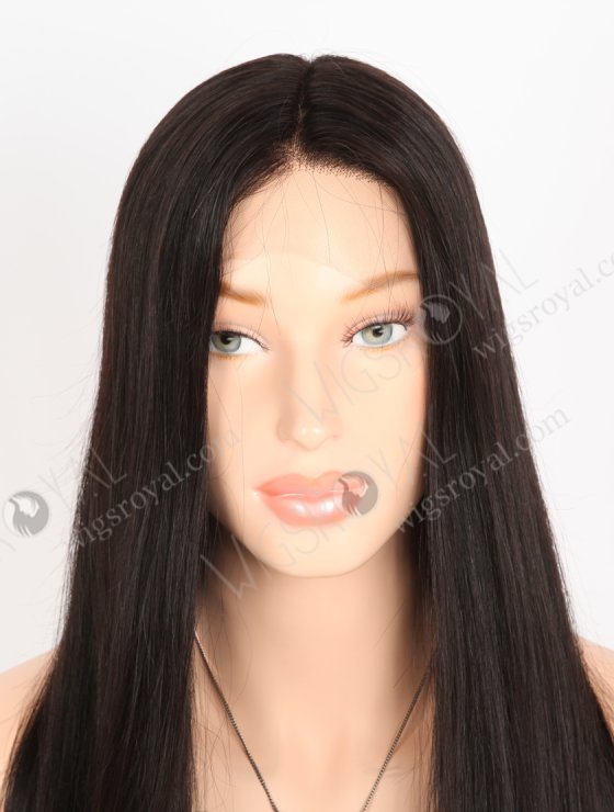 In Stock European Virgin Hair 20" Straight 1B# Color Lace Front Wig RLF-08052-28193