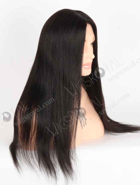 In Stock European Virgin Hair 20" Straight 1B# Color Lace Front Wig RLF-08052-28197