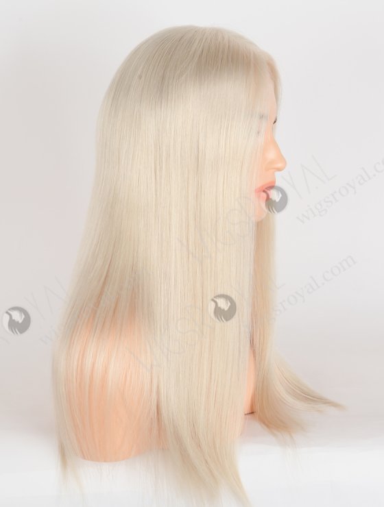 In Stock European Virgin Hair 18" Straight White Color Lace Front Wig RLF-08070-28272