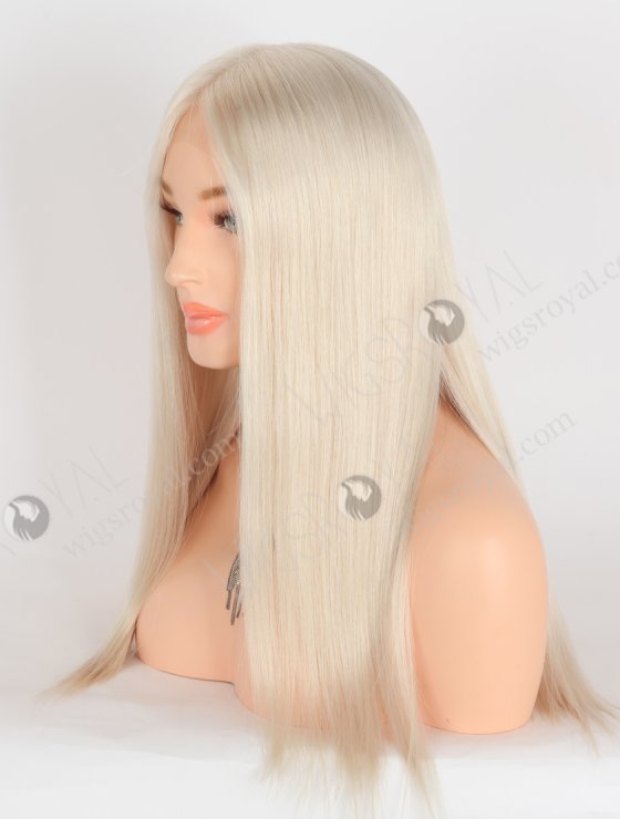 In Stock European Virgin Hair 18" Straight White Color Lace Front Wig RLF-08070-28273