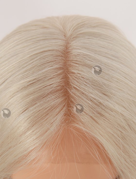 In Stock European Virgin Hair 18" Straight White Color Lace Front Wig RLF-08070-28279