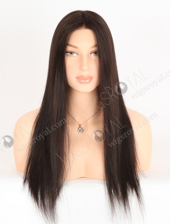 In Stock European Virgin Hair 18" Straight 2# Color Lace Front Wig RLF-08054-28226