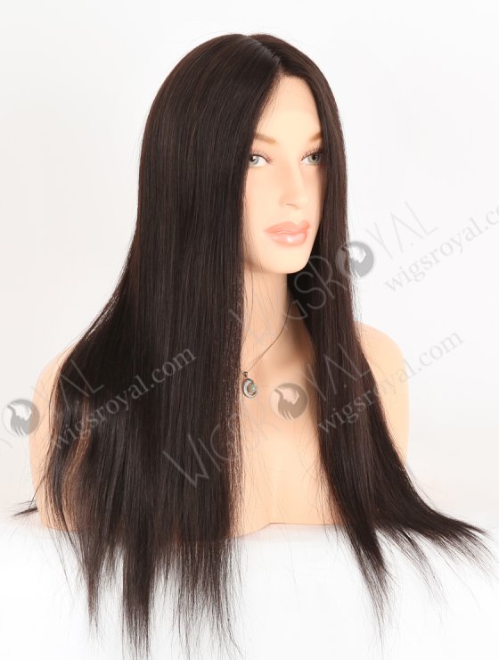 In Stock European Virgin Hair 18" Straight 2# Color Lace Front Wig RLF-08054-28228