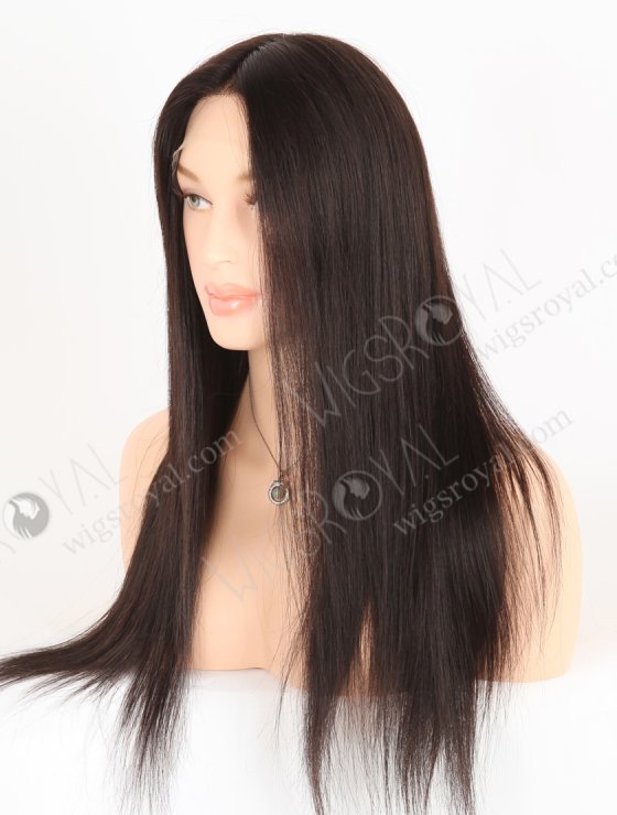 In Stock European Virgin Hair 18" Straight 2# Color Lace Front Wig RLF-08054-28232