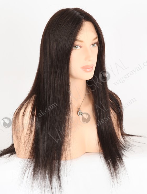 In Stock European Virgin Hair 18" Straight 2# Color Lace Front Wig RLF-08054-28231