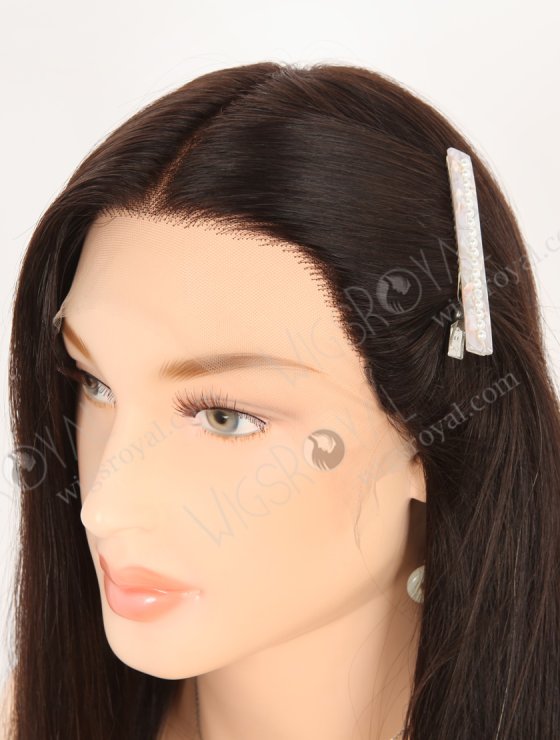 In Stock European Virgin Hair 18" Straight 2# Color Lace Front Wig RLF-08054-28240