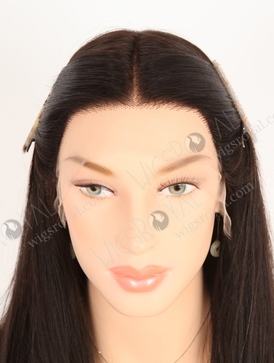 In Stock European Virgin Hair 18" Straight 2# Color Lace Front Wig RLF-08054-28242