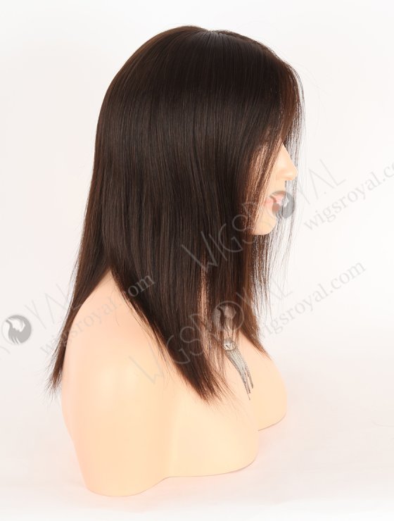 In Stock European Virgin Hair 12" Natural Straight Natural Brown Color Lace Front Wig RLF-08046-28214