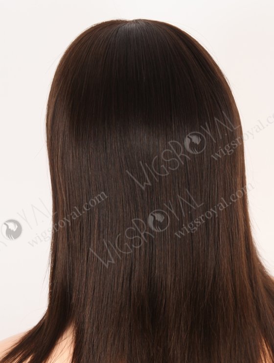 In Stock European Virgin Hair 12" Natural Straight Natural Brown Color Lace Front Wig RLF-08046-28215