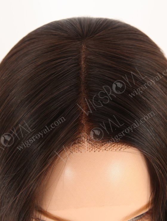 In Stock European Virgin Hair 12" Natural Straight Natural Brown Color Lace Front Wig RLF-08046-28218