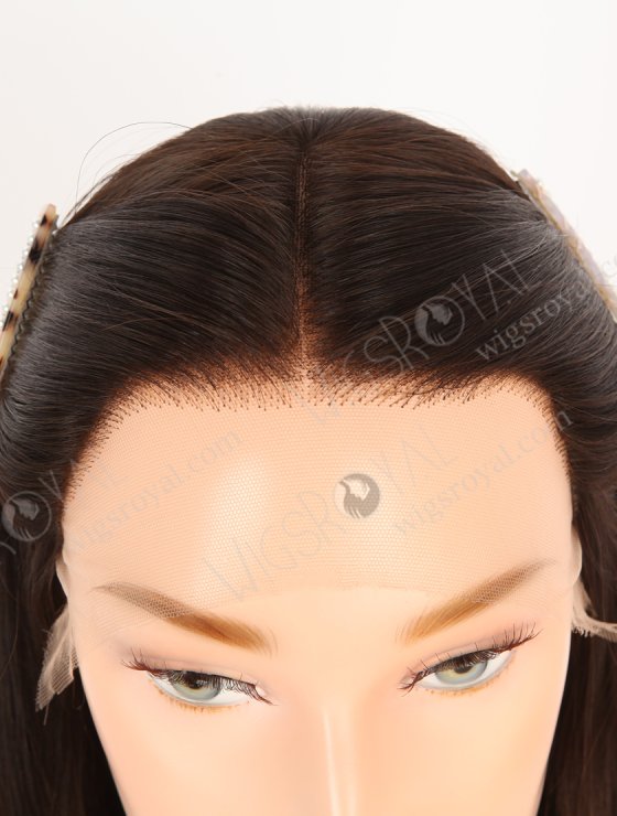 In Stock European Virgin Hair 12" Natural Straight Natural Brown Color Lace Front Wig RLF-08046-28219