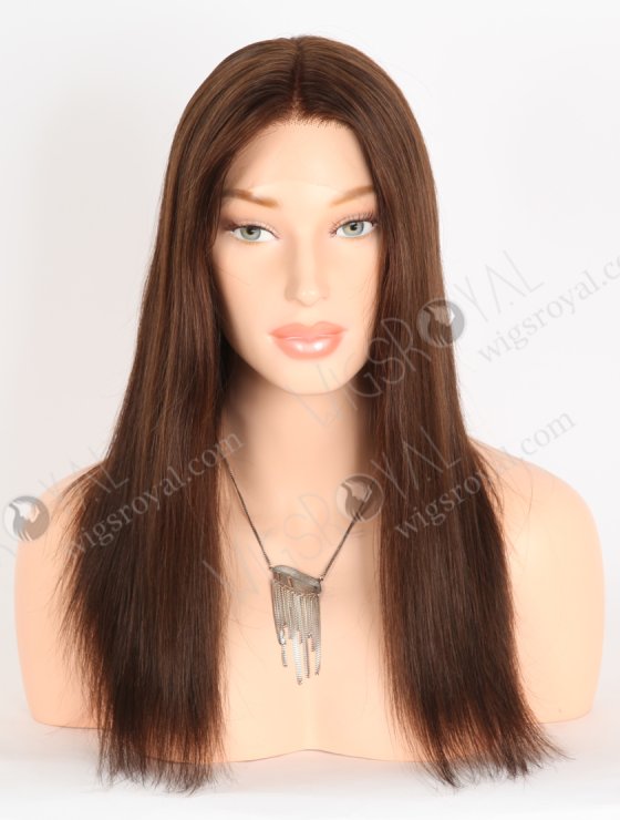 In Stock European Virgin Hair 16" Straight 3# Color Lace Front Wig RLF-08058-28311