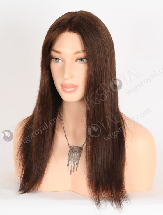 In Stock European Virgin Hair 16" Straight 3# Color Lace Front Wig RLF-08058-28312