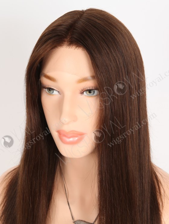 In Stock European Virgin Hair 16" Straight 3# Color Lace Front Wig RLF-08058-28314