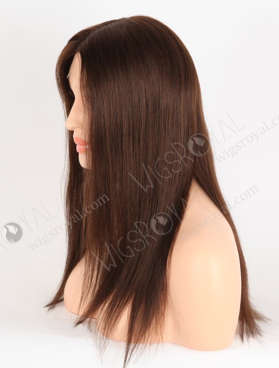 In Stock European Virgin Hair 16" Straight 3# Color Lace Front Wig RLF-08058-28315