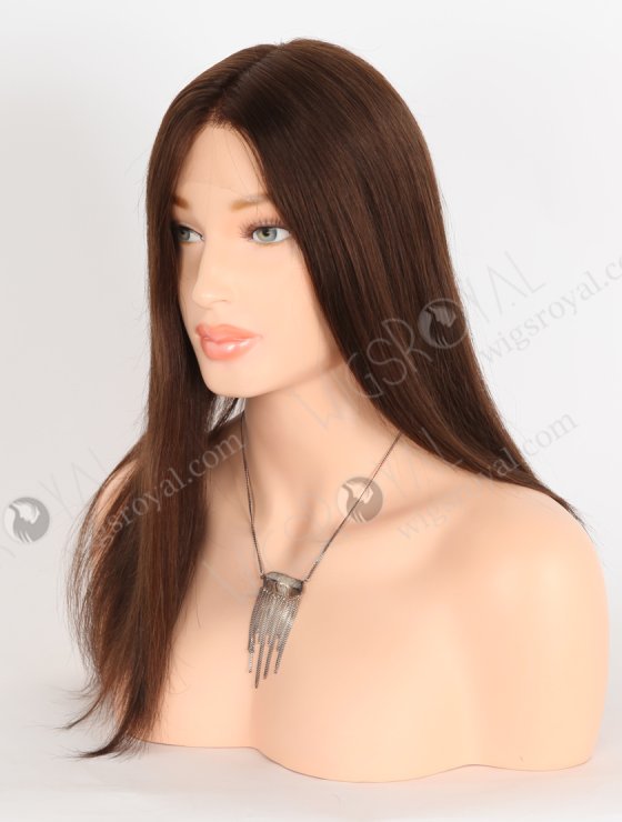 In Stock European Virgin Hair 16" Straight 3# Color Lace Front Wig RLF-08058-28318