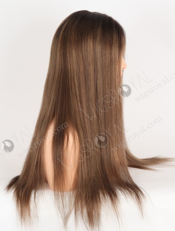 In Stock European Virgin Hair 20" Straight T2/10# With T2/8# Highlights Color Lace Front Wig RLF-08066-28332