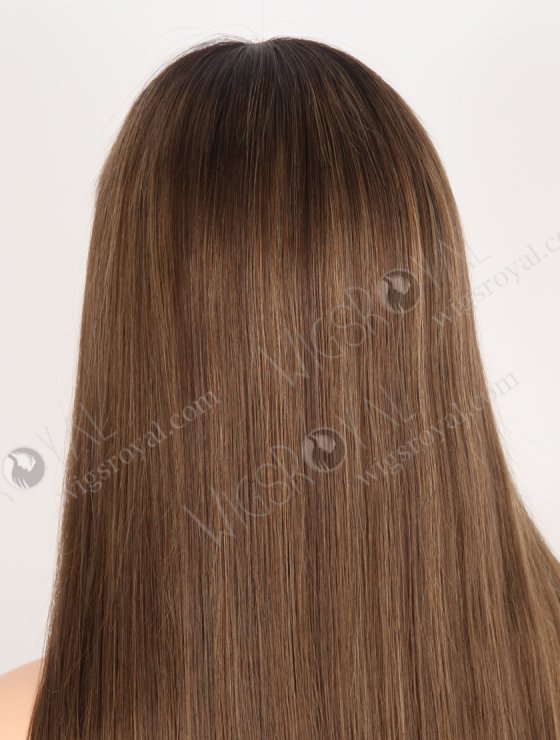 In Stock European Virgin Hair 20" Straight T2/10# With T2/8# Highlights Color Lace Front Wig RLF-08066-28335