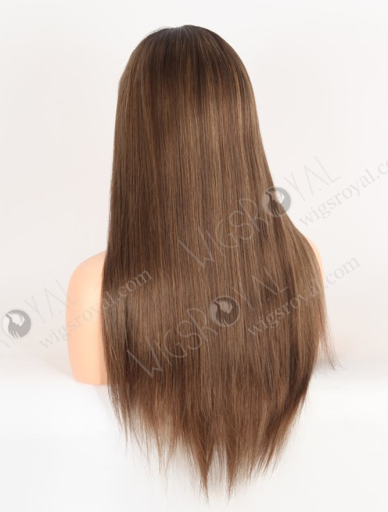 In Stock European Virgin Hair 20" Straight T2/10# With T2/8# Highlights Color Lace Front Wig RLF-08066-28339