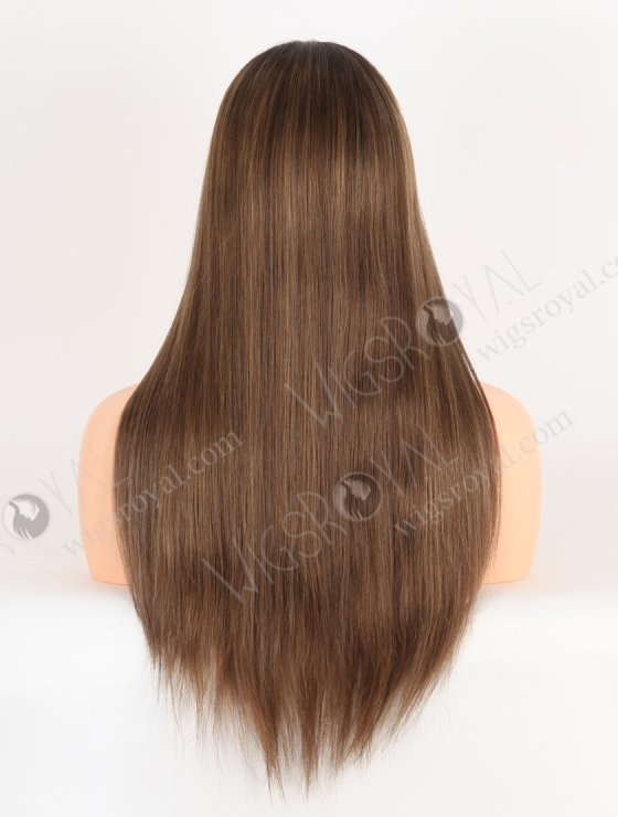 In Stock European Virgin Hair 20" Straight T2/10# With T2/8# Highlights Color Lace Front Wig RLF-08066-28336