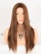 Best Real Hair Wigs for Ladies 18 Inch Straight Gorgeous Medium Brown Color HD Lace Front Wigs RLF-08076