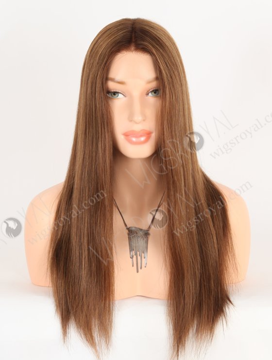 In Stock European Virgin Hair 18" Straight T3/4# With T3/10# Highlights Color Lace Front Wig RLF-08076-28344