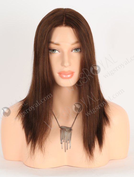 In Stock European Virgin Hair 12" Straight 3# Color Lace Front Wig RLF-08057-28296