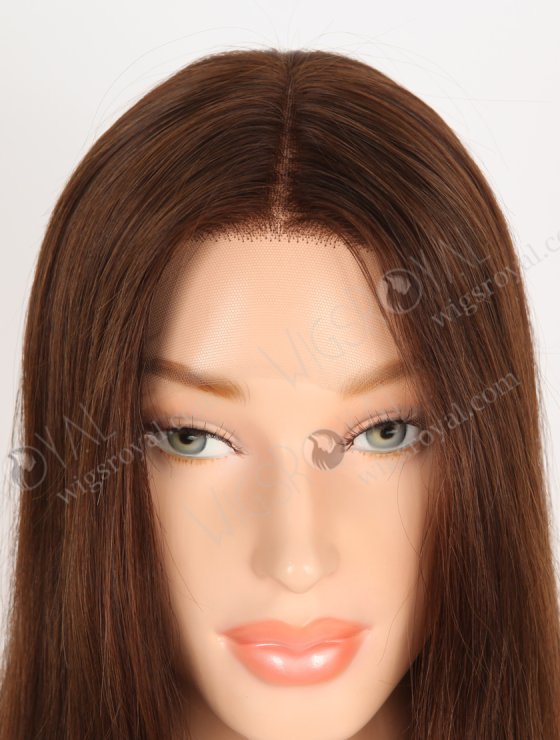 In Stock European Virgin Hair 12" Straight 3# Color Lace Front Wig RLF-08057-28297