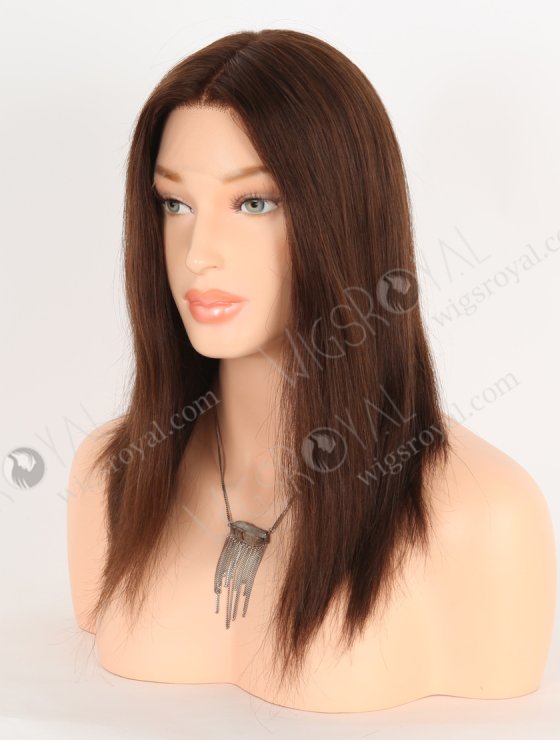 In Stock European Virgin Hair 12" Straight 3# Color Lace Front Wig RLF-08057-28298