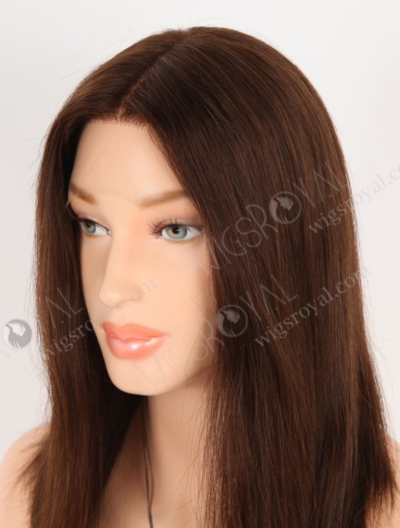 In Stock European Virgin Hair 12" Straight 3# Color Lace Front Wig RLF-08057-28299