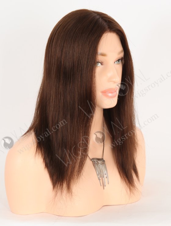 In Stock European Virgin Hair 12" Straight 3# Color Lace Front Wig RLF-08057-28301