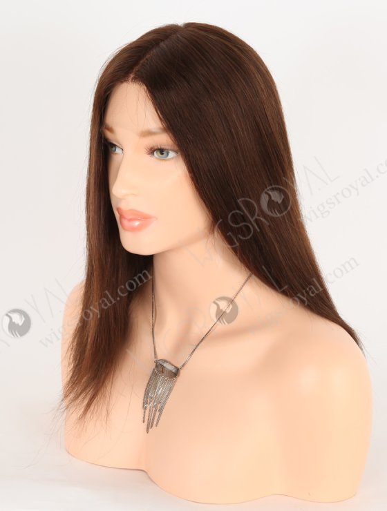 In Stock European Virgin Hair 12" Straight 3# Color Lace Front Wig RLF-08057-28302