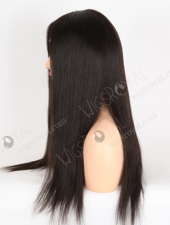 In Stock European Virgin Hair 20" Straight Natural Black Color Lace Front Wig RLF-08050-28287