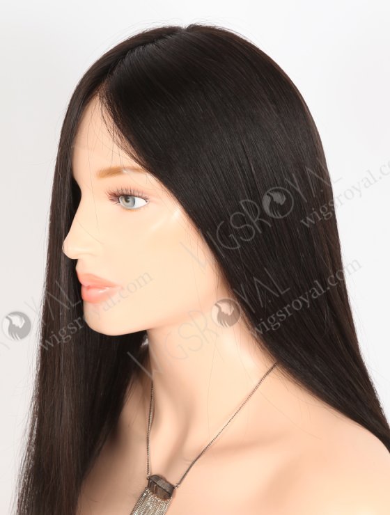 In Stock European Virgin Hair 20" Straight Natural Black Color Lace Front Wig RLF-08050-28286